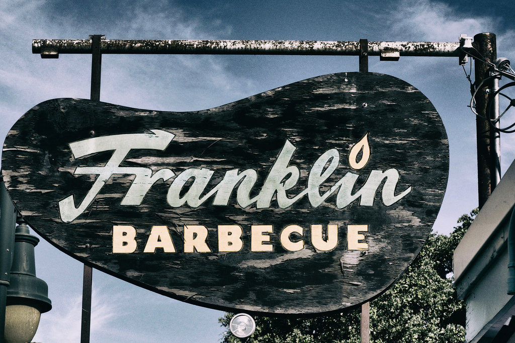 franklin barbecue sign in austin, texas